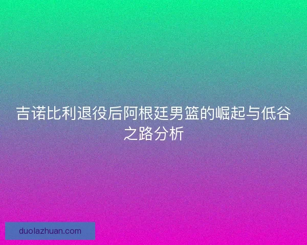 吉诺比利退役后阿根廷男篮的崛起与低谷之路分析